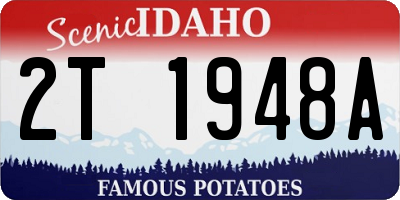 ID license plate 2T1948A