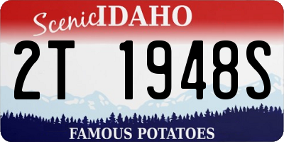 ID license plate 2T1948S