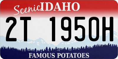 ID license plate 2T1950H