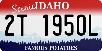ID license plate 2T1950L