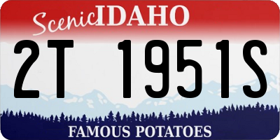 ID license plate 2T1951S