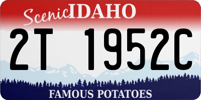 ID license plate 2T1952C