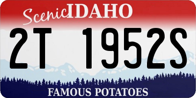 ID license plate 2T1952S