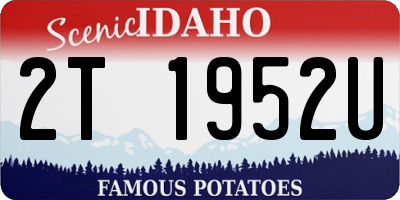 ID license plate 2T1952U