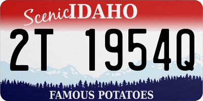 ID license plate 2T1954Q