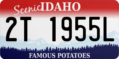 ID license plate 2T1955L