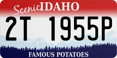 ID license plate 2T1955P