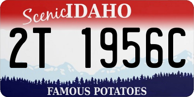 ID license plate 2T1956C