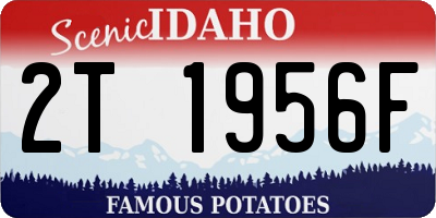 ID license plate 2T1956F