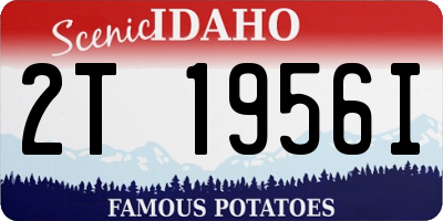 ID license plate 2T1956I