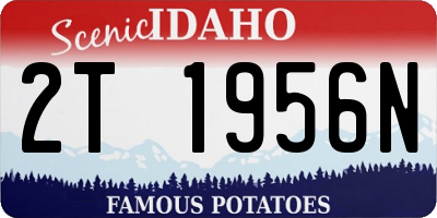 ID license plate 2T1956N
