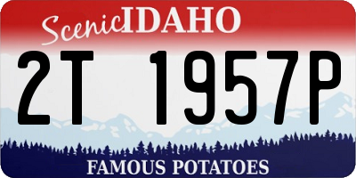 ID license plate 2T1957P
