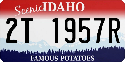 ID license plate 2T1957R