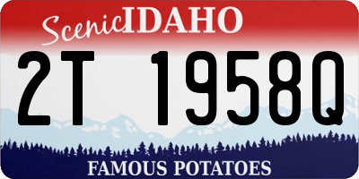 ID license plate 2T1958Q