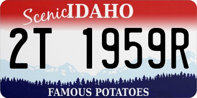 ID license plate 2T1959R