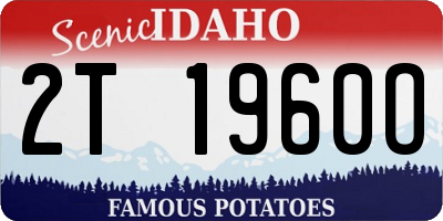 ID license plate 2T1960O
