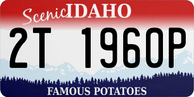 ID license plate 2T1960P
