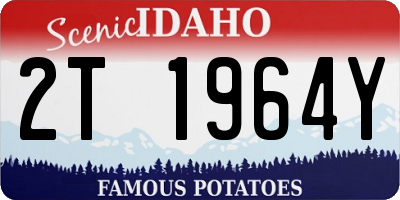 ID license plate 2T1964Y