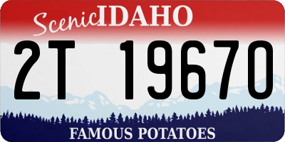 ID license plate 2T1967O