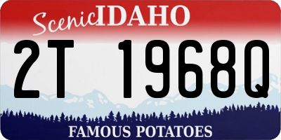 ID license plate 2T1968Q