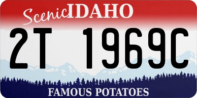ID license plate 2T1969C