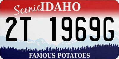 ID license plate 2T1969G