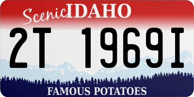 ID license plate 2T1969I