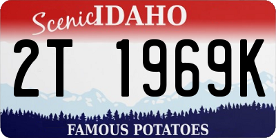 ID license plate 2T1969K