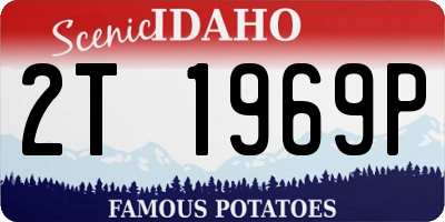 ID license plate 2T1969P