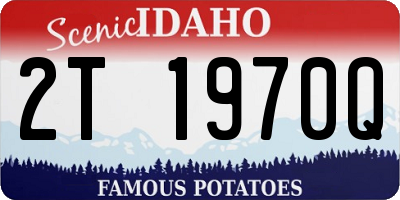 ID license plate 2T1970Q