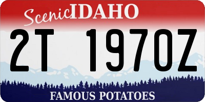 ID license plate 2T1970Z
