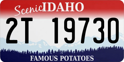 ID license plate 2T1973O