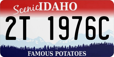 ID license plate 2T1976C