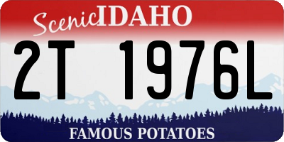 ID license plate 2T1976L