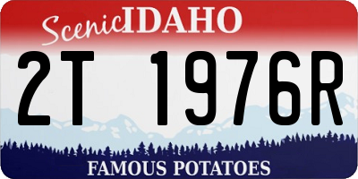 ID license plate 2T1976R