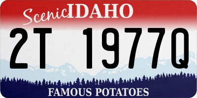 ID license plate 2T1977Q