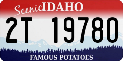 ID license plate 2T1978O