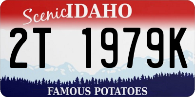 ID license plate 2T1979K