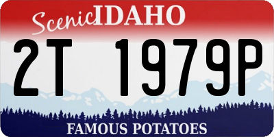 ID license plate 2T1979P