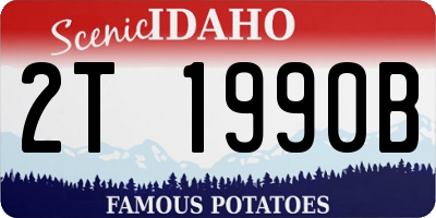 ID license plate 2T1990B