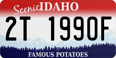 ID license plate 2T1990F