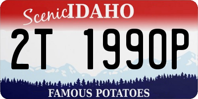 ID license plate 2T1990P