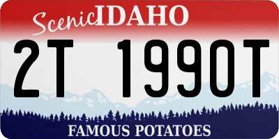 ID license plate 2T1990T