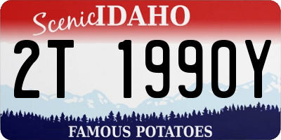 ID license plate 2T1990Y