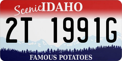 ID license plate 2T1991G