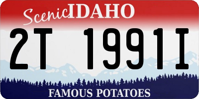 ID license plate 2T1991I