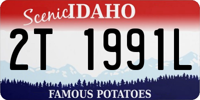 ID license plate 2T1991L