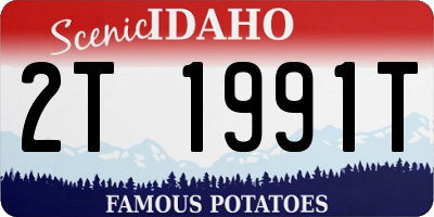 ID license plate 2T1991T