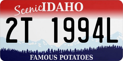 ID license plate 2T1994L