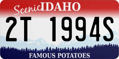 ID license plate 2T1994S